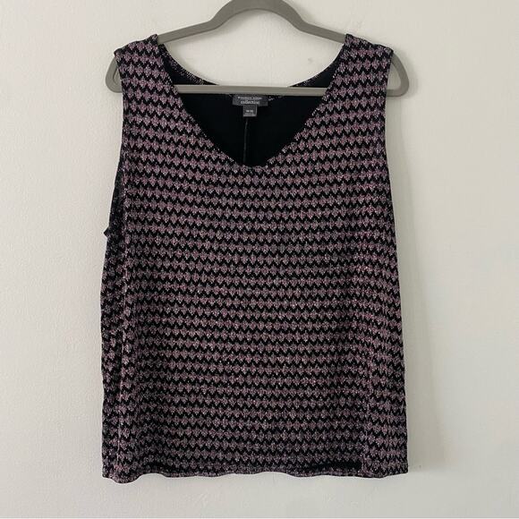 Dress Barn Collection Metallic Glitter Two-Piece Tank and Jacket Set 18/20 - Picture 5 of 9